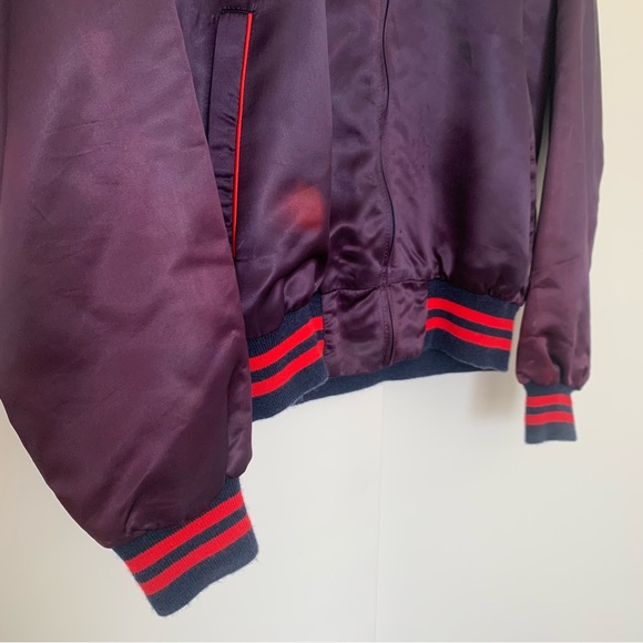 80s Vintage Mickey Sorcerer’s Apprentice Embroidered Fantasia Bomber Jacket - Picture 3 of 5